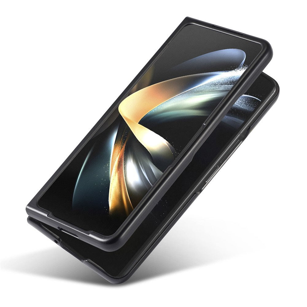 Samsung Galaxy Z Fold8 Ultra LC.IMEEKE Konstläder Skal med Kolfiber - Svart