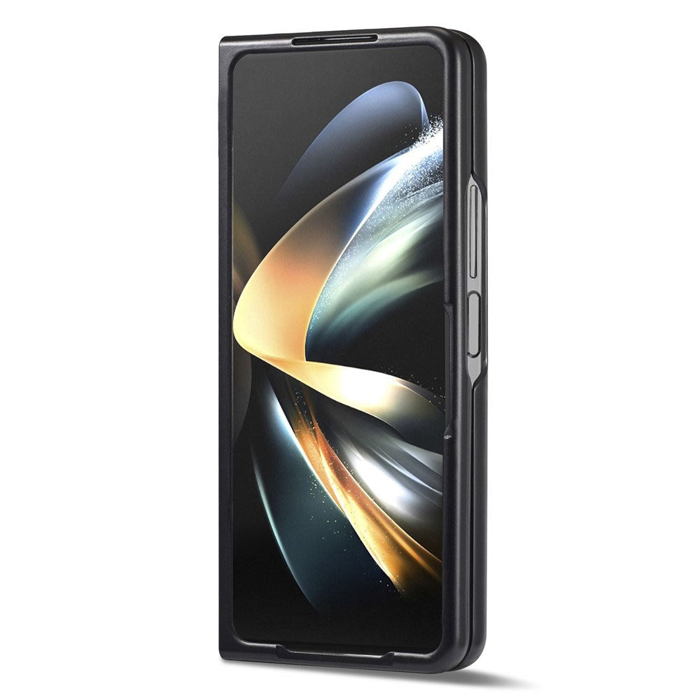 Samsung Galaxy Z Fold8 Ultra LC.IMEEKE Konstläder Skal med Kolfiber - Svart