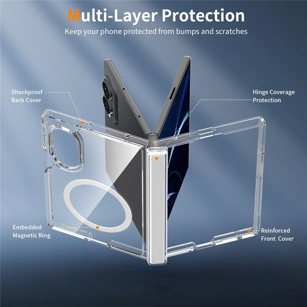 Samsung Galaxy Z Fold8 EIDERWOOD Hybrid All-Around Skyddande Skal - MagSafe Kompatibel - Genomskinlig