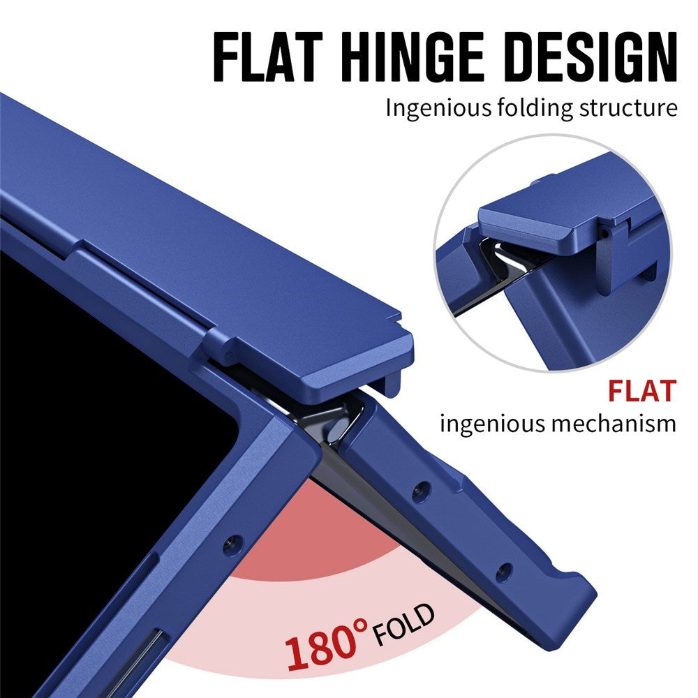 Samsung Galaxy Z Fold8 Ultra EIDERWOOD Rustigt Skal med Stativfunktion & Skärmskydd - Blå