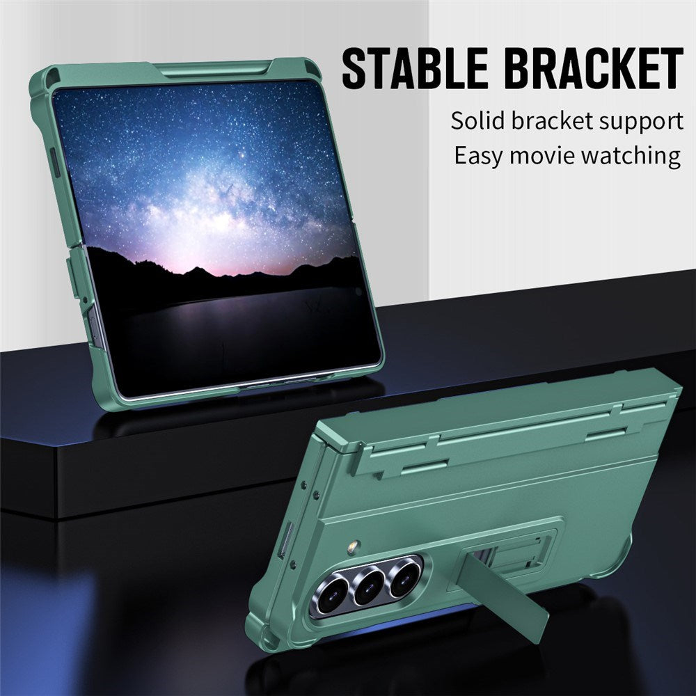 Samsung Galaxy Z Fold8 Ultra EIDERWOOD Rustigt Skal med Stativfunktion & Skärmskydd - Grön