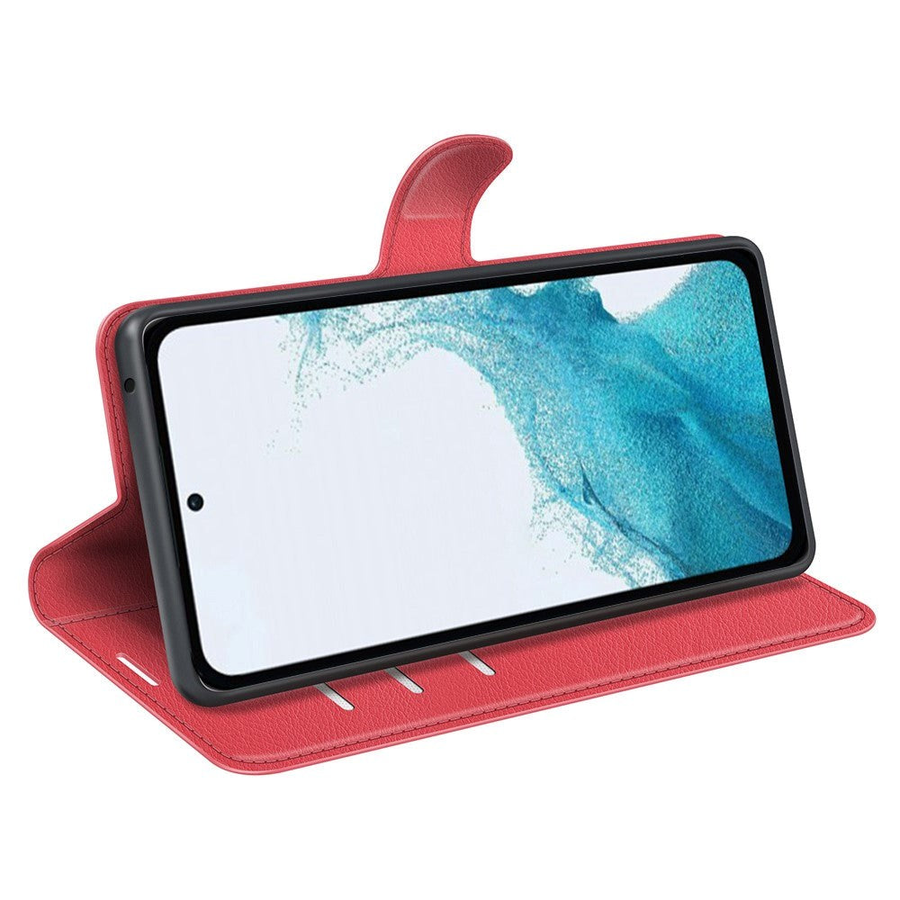 Samsung Galaxy A54 (5G) Plånboksfodral Litchi-textur - Röd