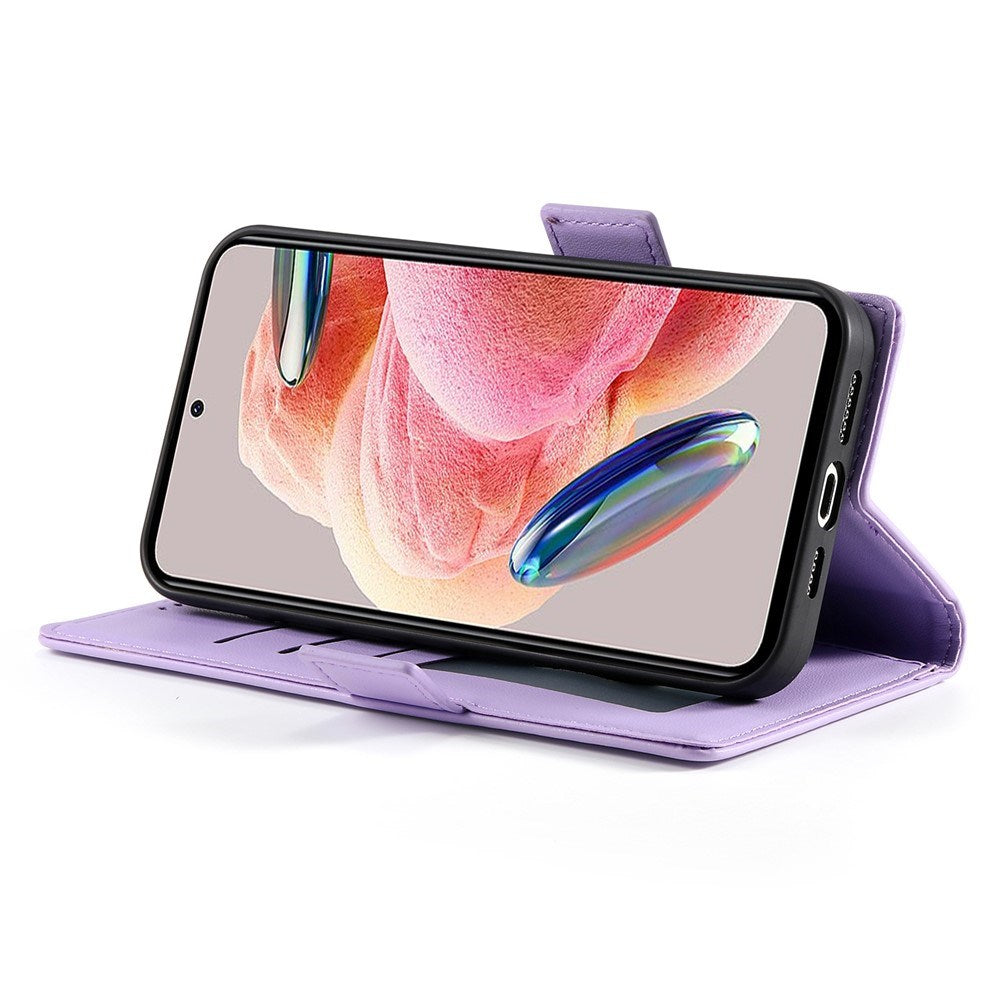 OPPO Reno16 F (5G) EIDERWOOD Konstläder Fodral med Korthållare - Lila