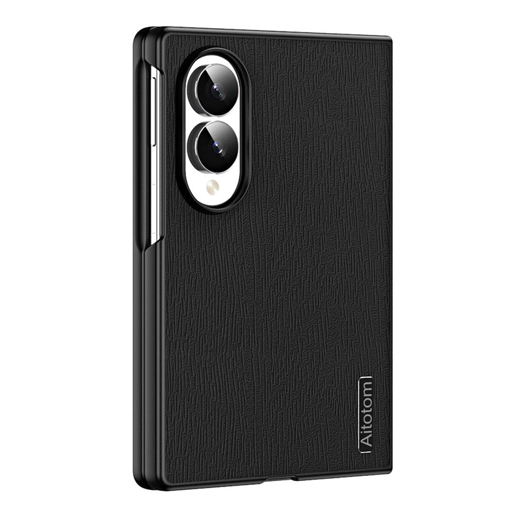 Samsung Galaxy Z Fold8 EIDERWOOD Hybrid Skal med Trästruktur - Svart