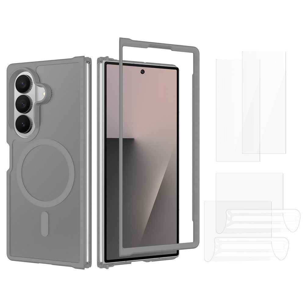 Samsung Galaxy Z Fold8 Ultra EIDERWOOD Hybrid Skal inkl. Skärmskyddsset - Grå / Genomskinlig