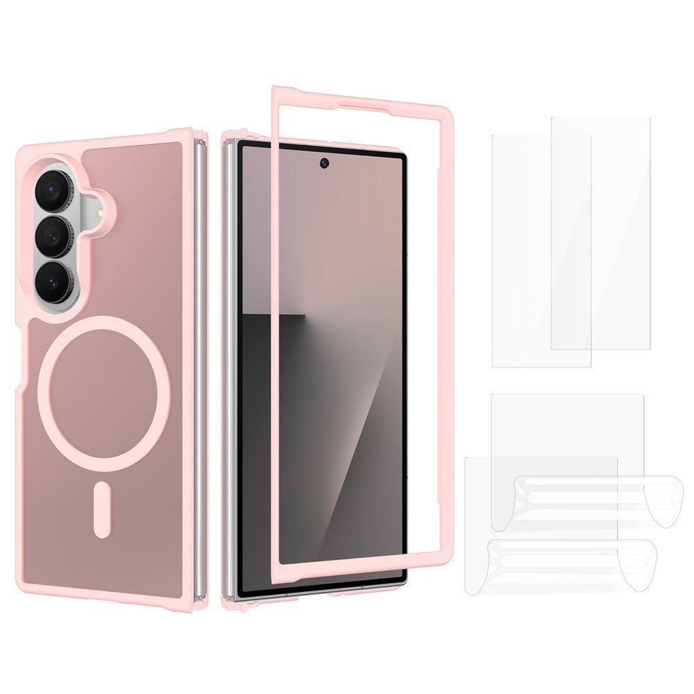Samsung Galaxy Z Fold8 Ultra EIDERWOOD Hybrid Skal inkl. Skärmskyddsset - Rosa / Genomskinlig