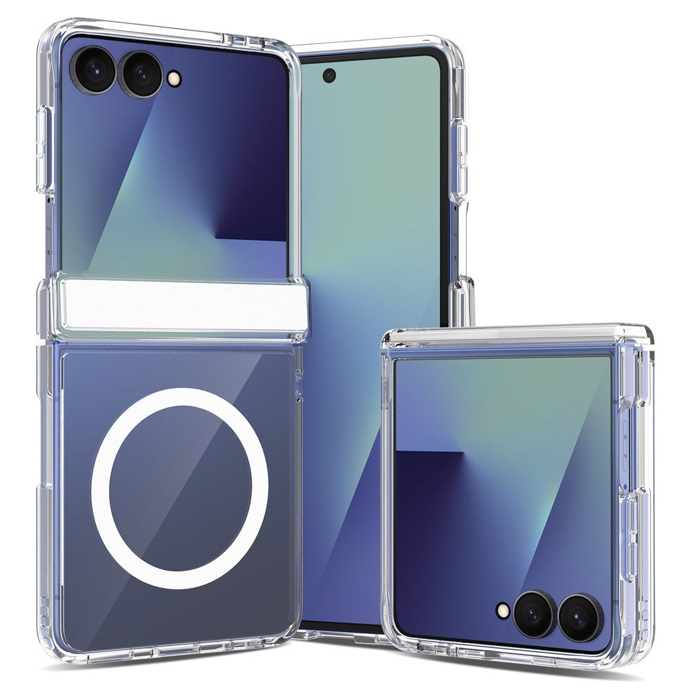Samsung Galaxy Z Flip8 EIDERWOOD Hybridskal med Gångjärnsskydd - Genomskinlig