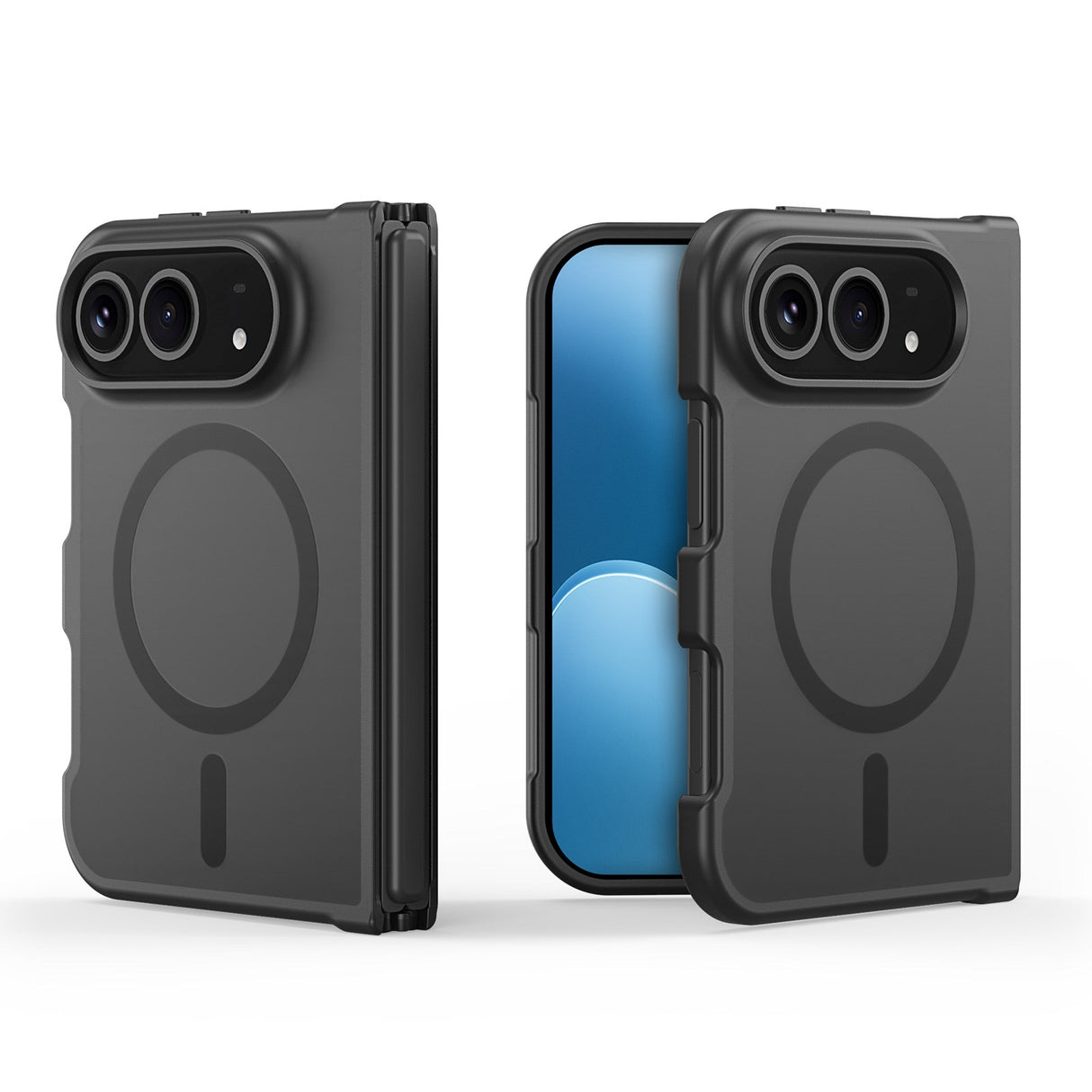 iPhone Fold DUX DUCIS Yind Series Hybrid Skal - MagSafe Kompatibel - Matt Svart