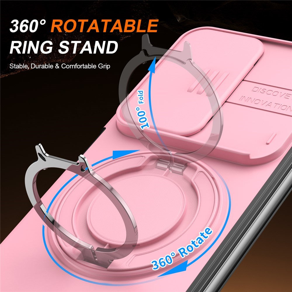 Samsung Galaxy Z Fold8 Ultra / Fold7 EIDERWOOD Hybrid Skal med 360° Roterbart Stativ & Kameraskydd - MagSafe Kompatibel - Rosa