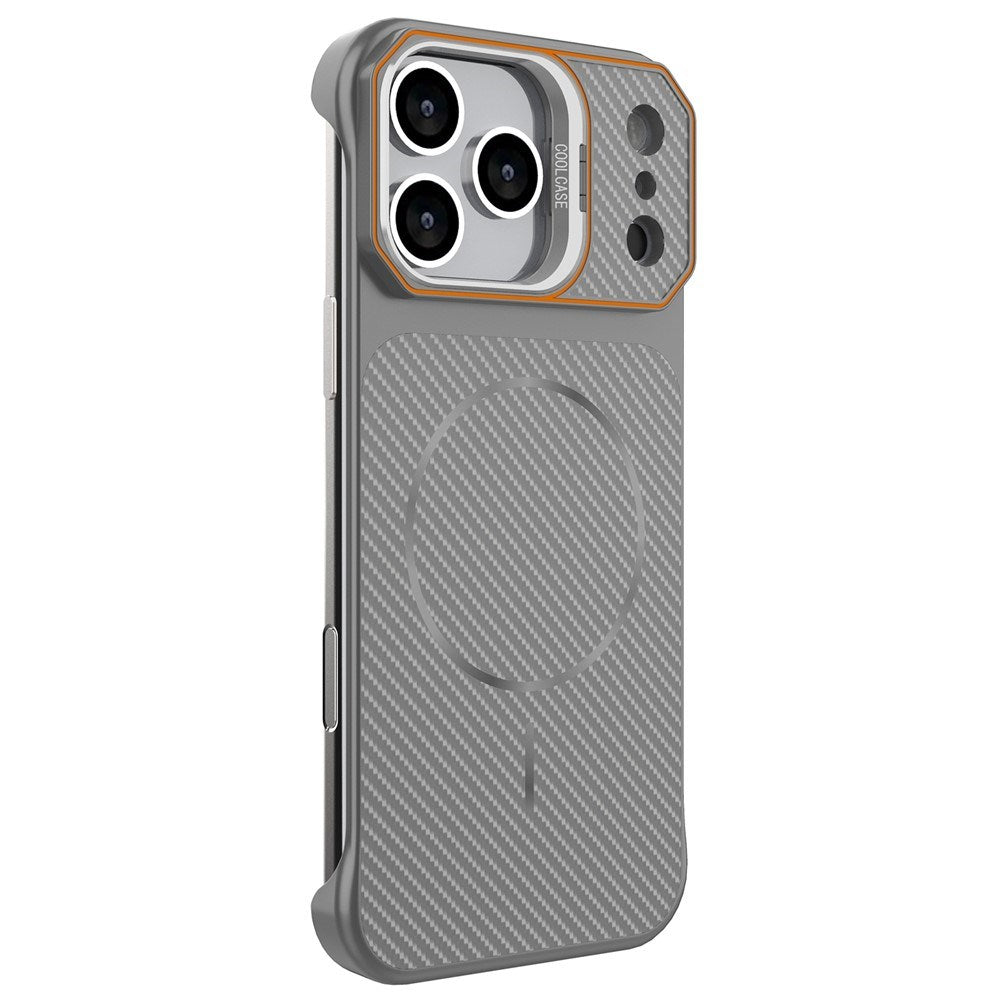 iPhone 18 Pro / 17 Pro EIDERWOOD Carbon Skal m. Kickstand - MagSafe Kompatibel - Grå