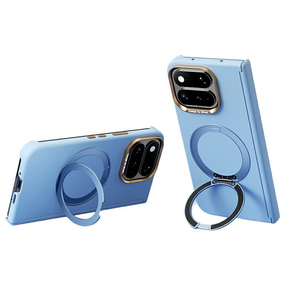 Google Pixel 11 Pro Fold ABEEL Hårt Soft-Touch Plast Skal m. Kickstand - MagSafe Kompatibel - Ljusblå