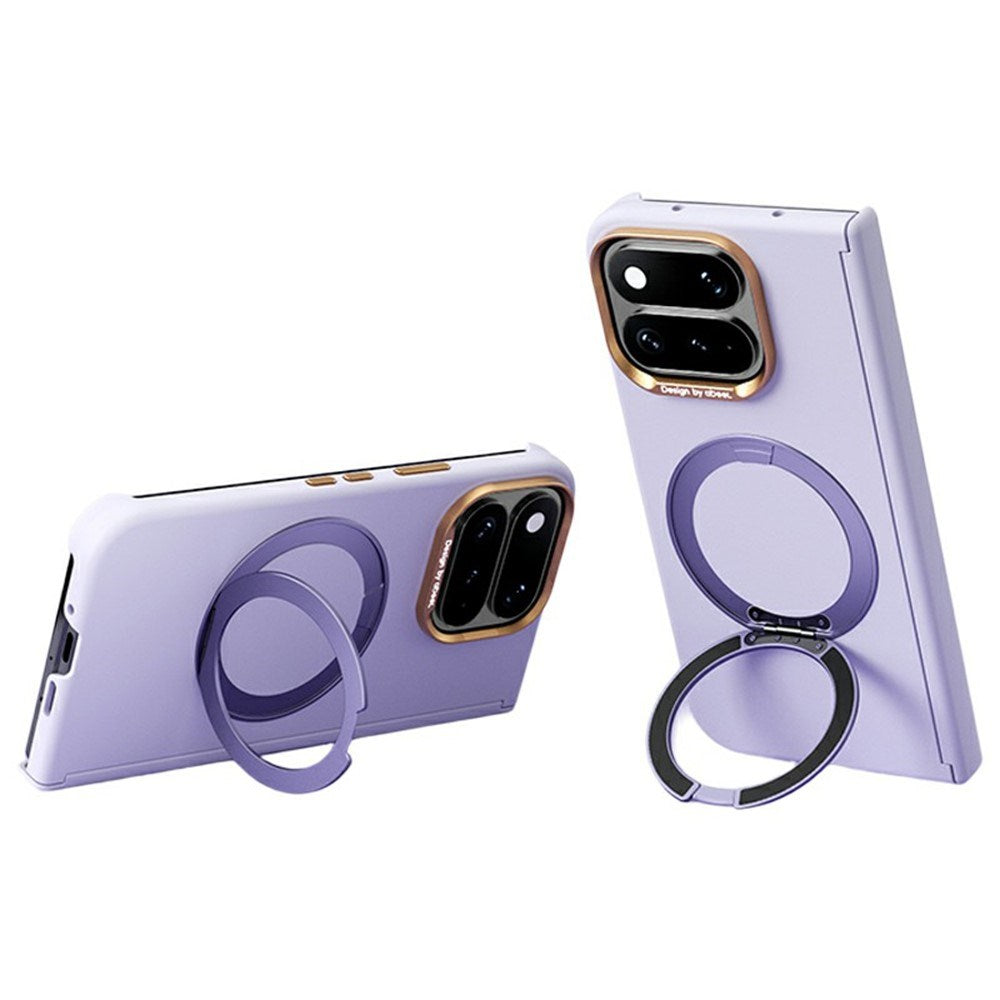 Google Pixel 11 Pro Fold ABEEL Hårt Soft-Touch Plast Skal m. Kickstand - MagSafe Kompatibel - Lila