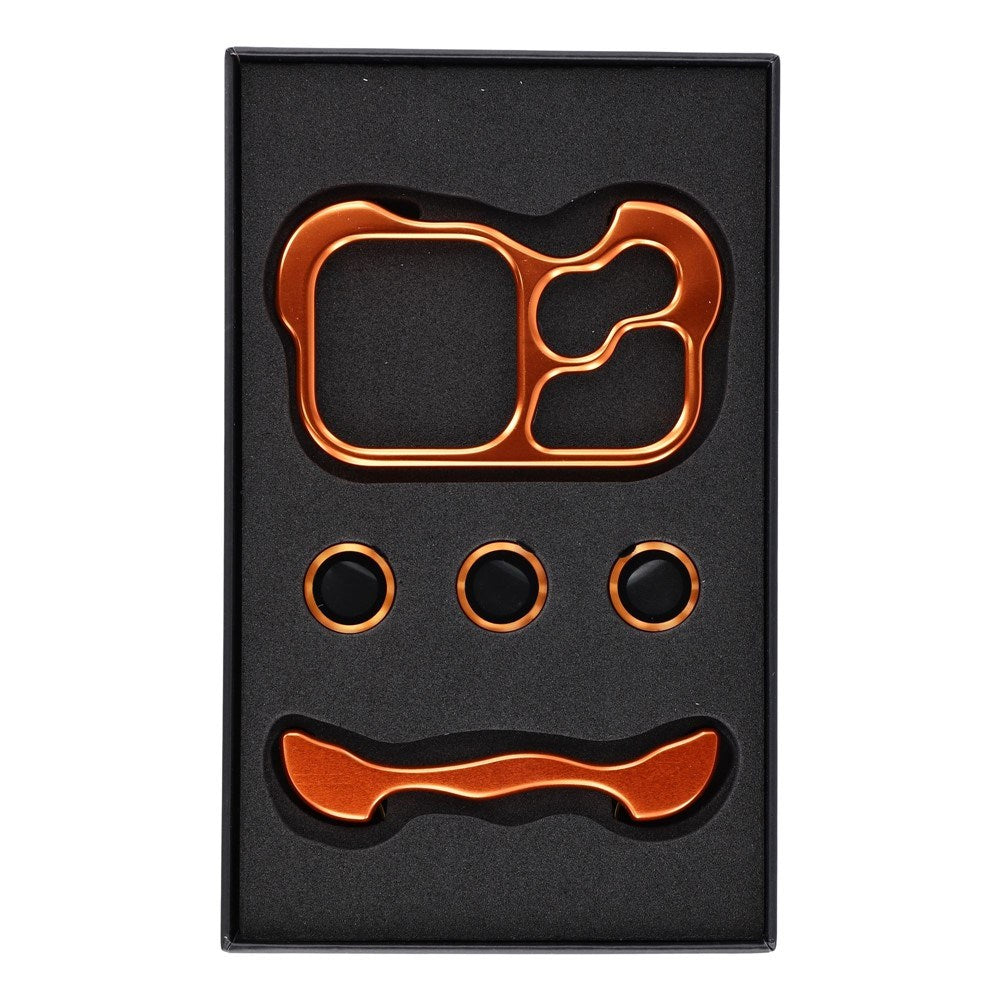 iPhone 18 Pro Tvådelat Metall Bumper Skal - Orange
