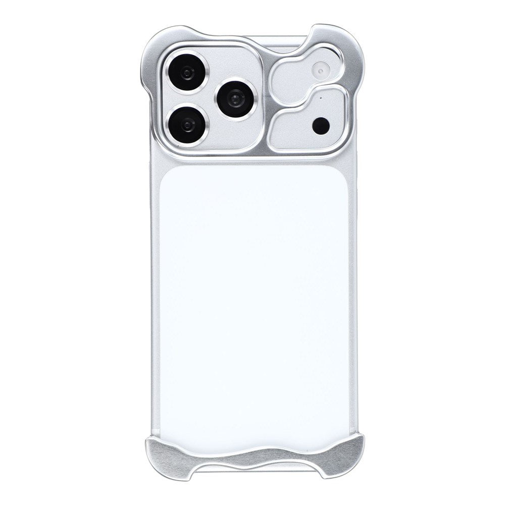 iPhone 18 Pro Tvådelat Metall Bumper Skal - Silver