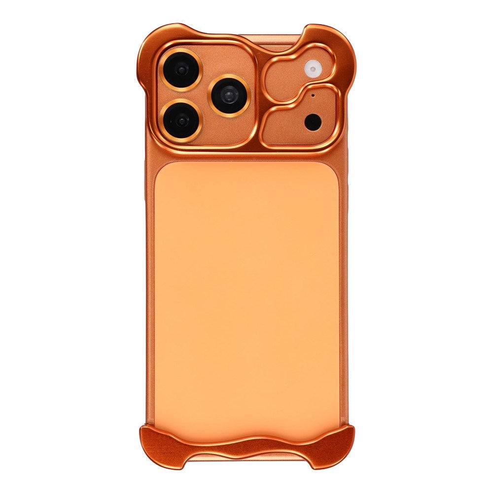 iPhone 18 Pro Max Tvådelat Metall Bumper Skal - Orange