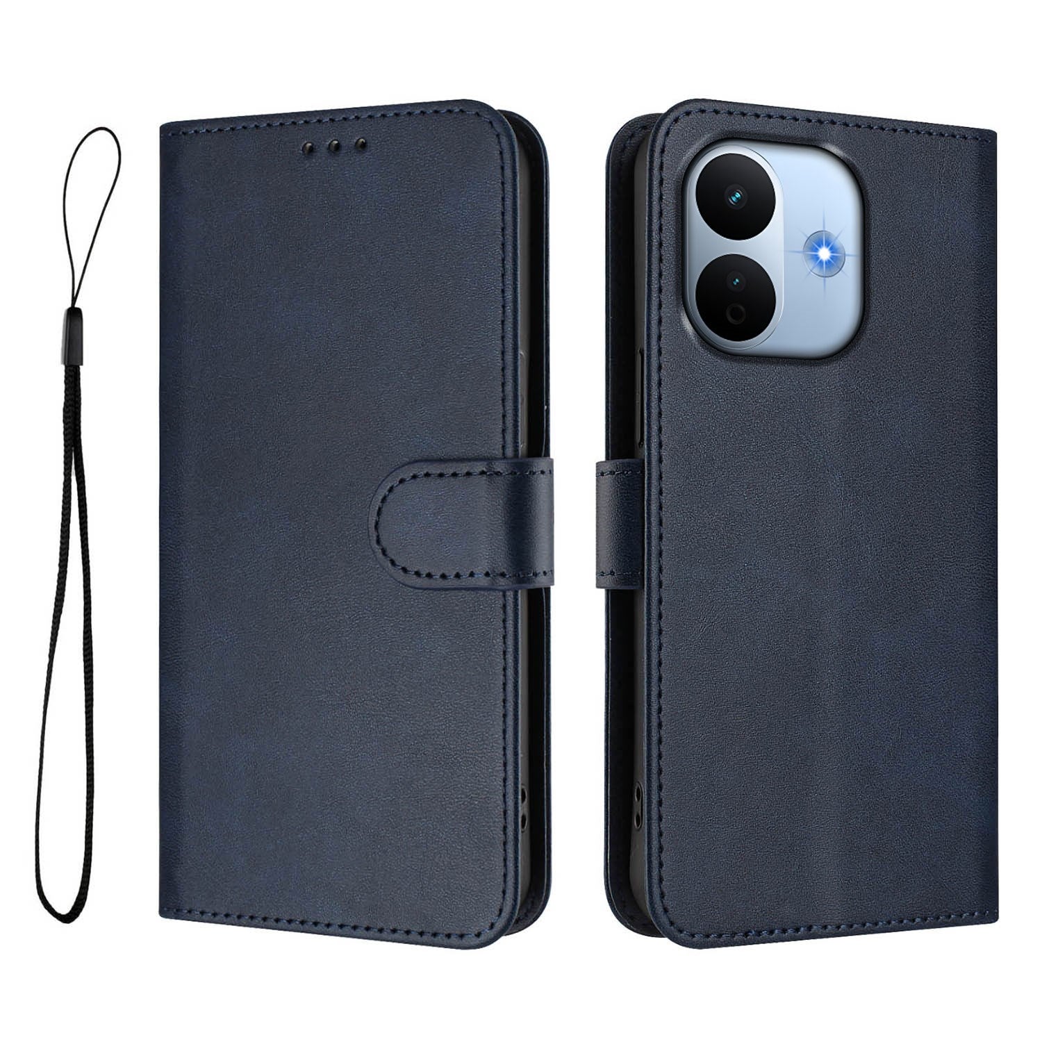 Xiaomi Redmi Note 17 Pro Max (5G) EIDERWOOD Konstläder Fodral m. Armband - Blå