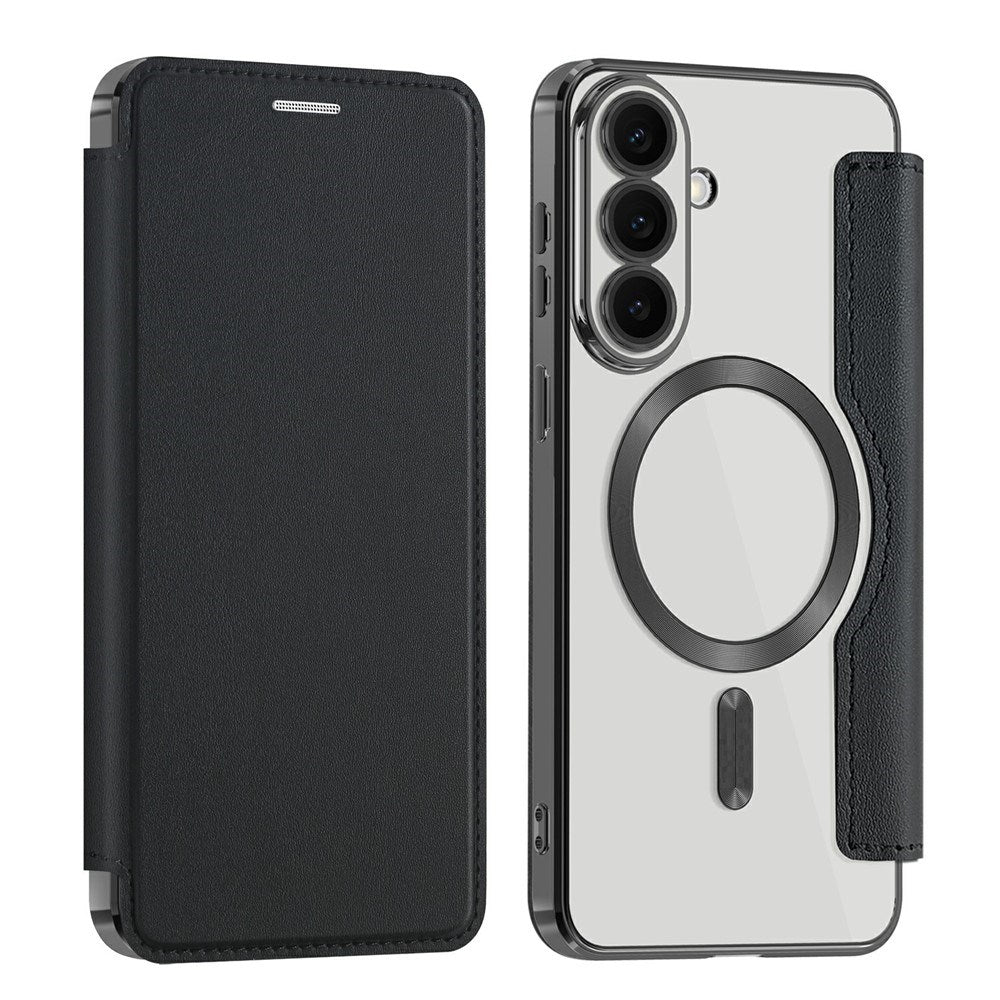 Samsung Galaxy S26 FE EIDERWOOD Fodral med RFID-blockering och Kameralinsskydd - Svart / Genomskinlig
