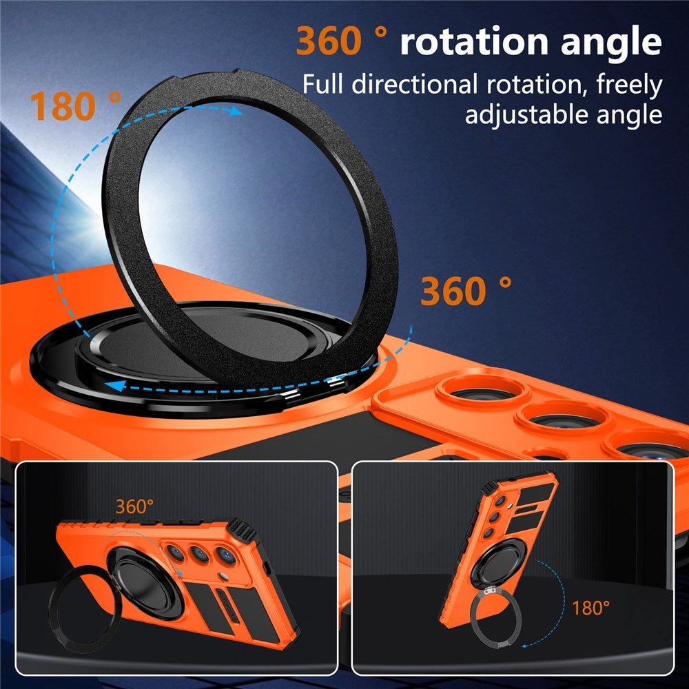 EIDERWOOD Samsung Galaxy S26 FE / S25 FE m. Magnetisk Stativfunktion - Orange