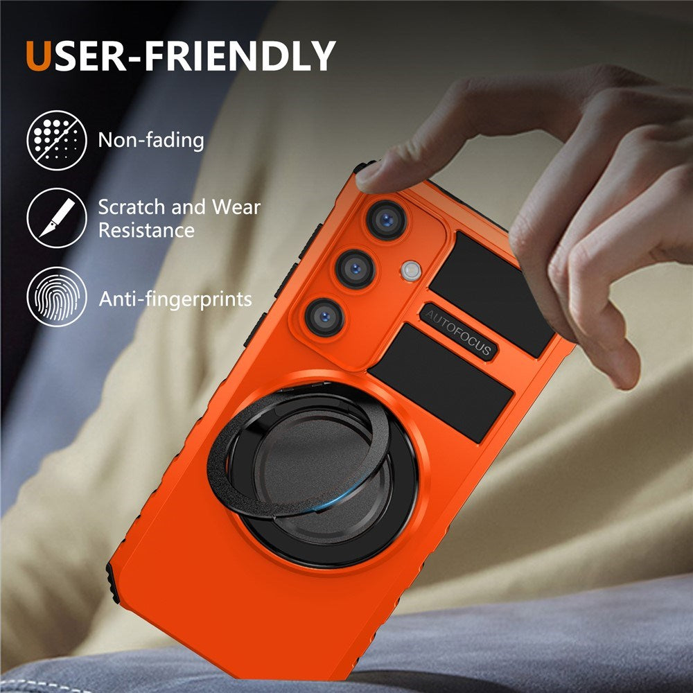 EIDERWOOD Samsung Galaxy S26 FE / S25 FE m. Magnetisk Stativfunktion - Orange