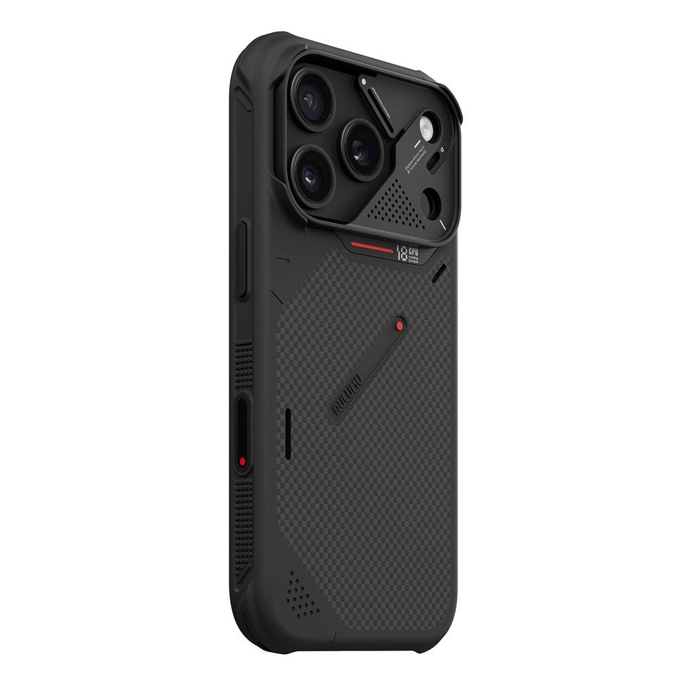 iPhone 18 Pro / 17 Pro AULUMU Aramid Fiber Skal med Kameraskydd - MagSafe Kompatibel - Svart