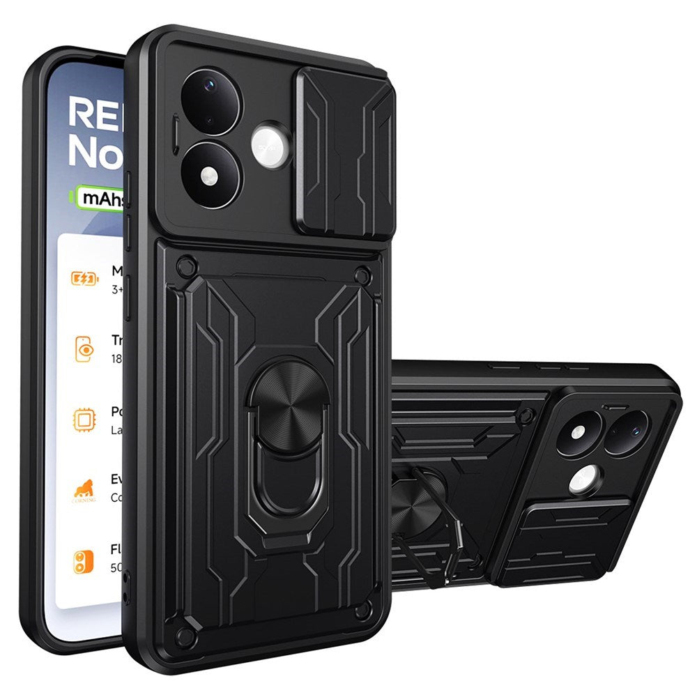 Xiaomi Redmi Note 17 Pro (5G) EIDERWOOD Hybrid Hantverkar Skal m. Korthållare & Kameraslider - Svart