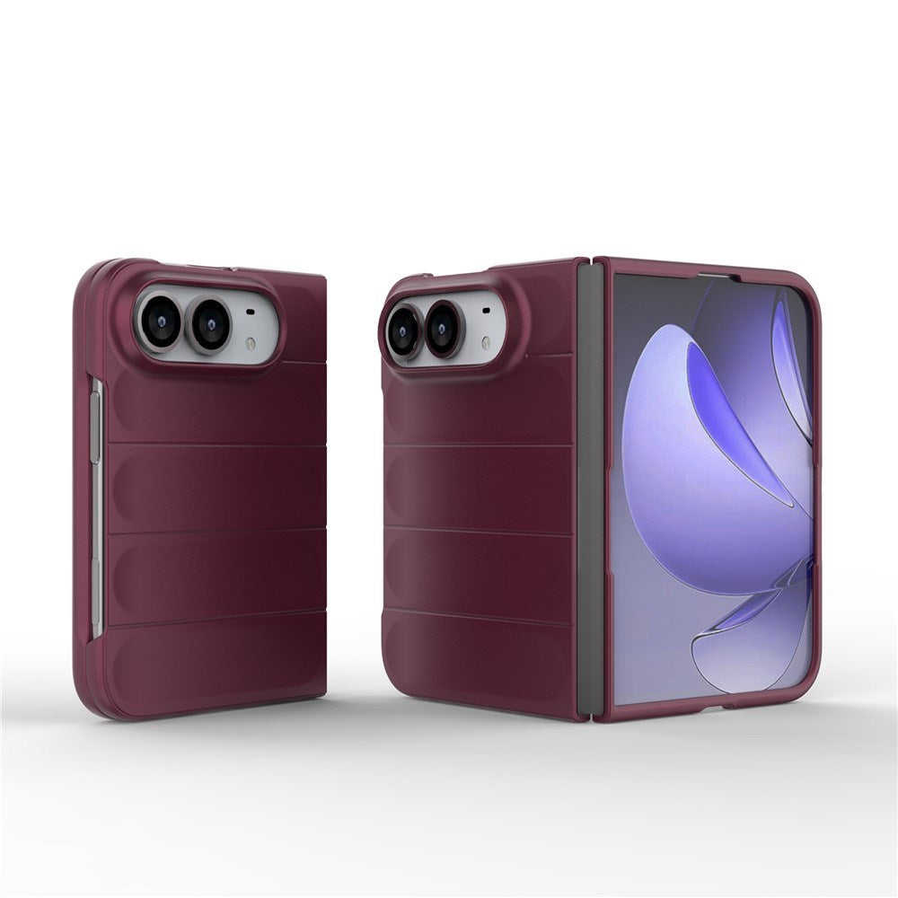 iPhone Fold EIDERWOOD Robust Plast Skal - Mörkröd