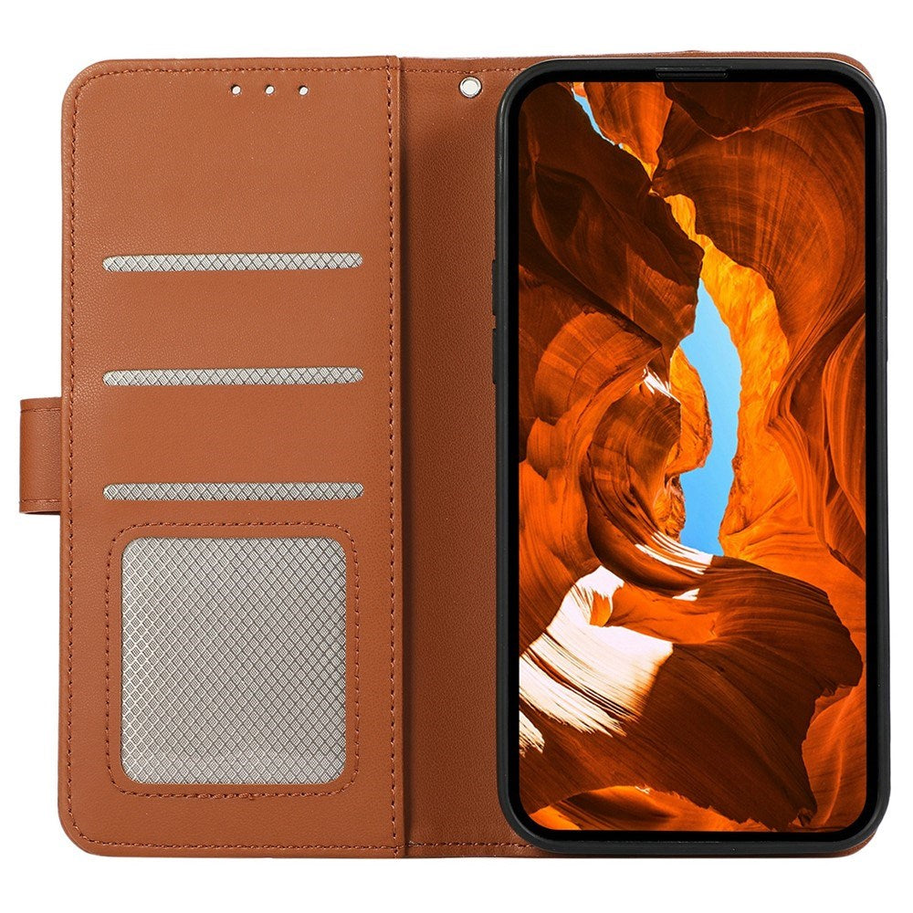 Google Pixel 11a EIDERWOOD Konstläder Fodral m. RFID Blockering - Brun