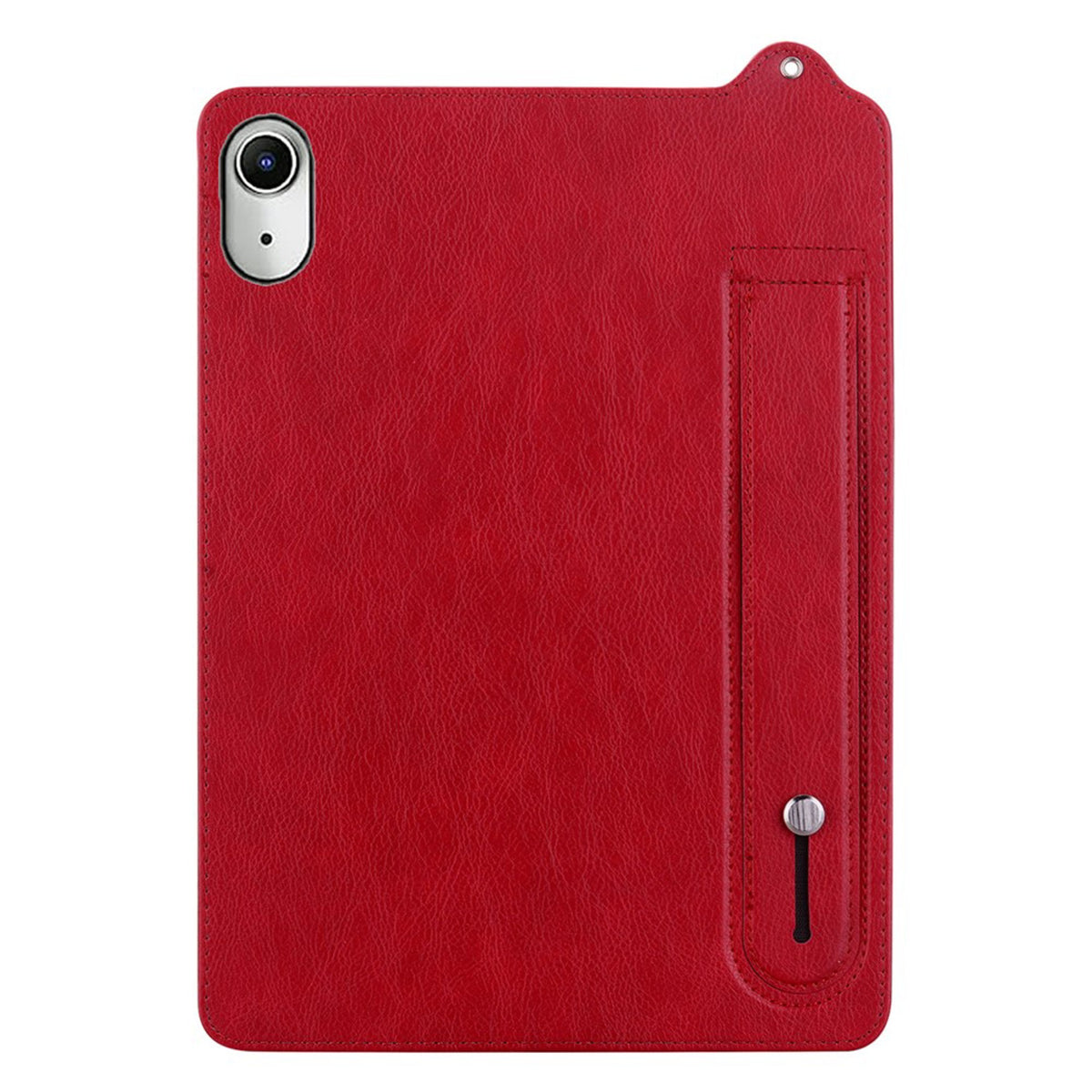 iPad Mini (2026) 8. Gen. EIDERWOOD Konstläder Bakside Skal m. Rem Kickstand - Röd