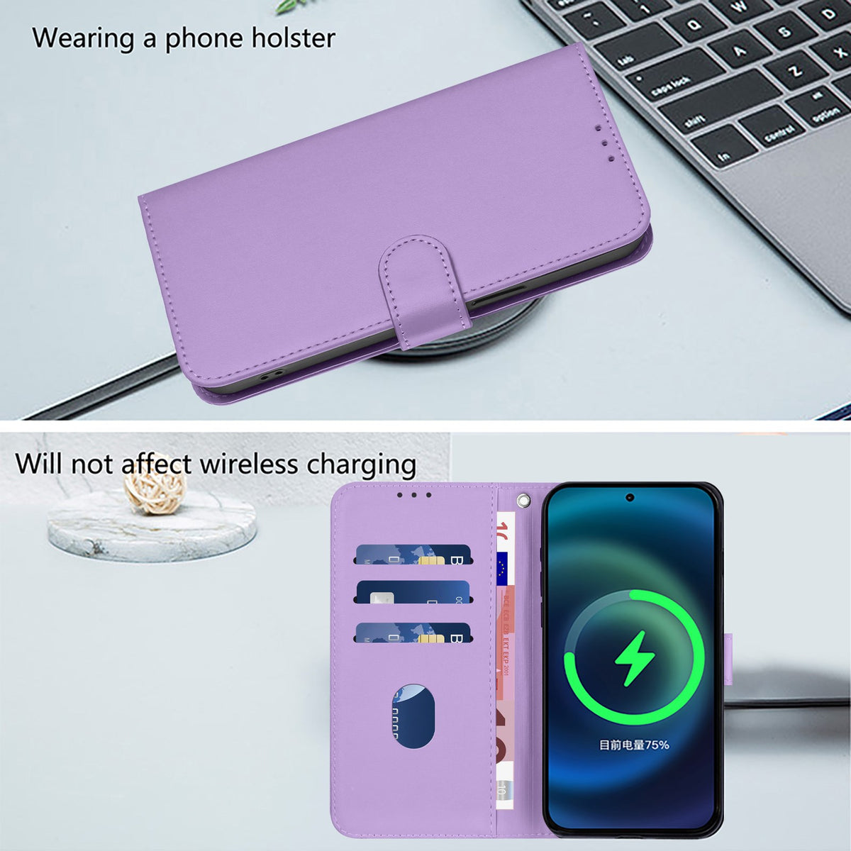 Xiaomi Redmi Note 17 Pro (5G) EIDERWOOD Konstläder Fodral m. Rem - Lila