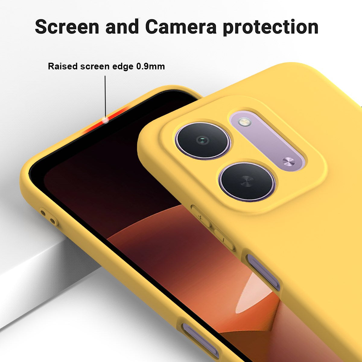 Xiaomi Redmi 17C (5G) EIDERWOOD Silikon Skal med Rem - Gul