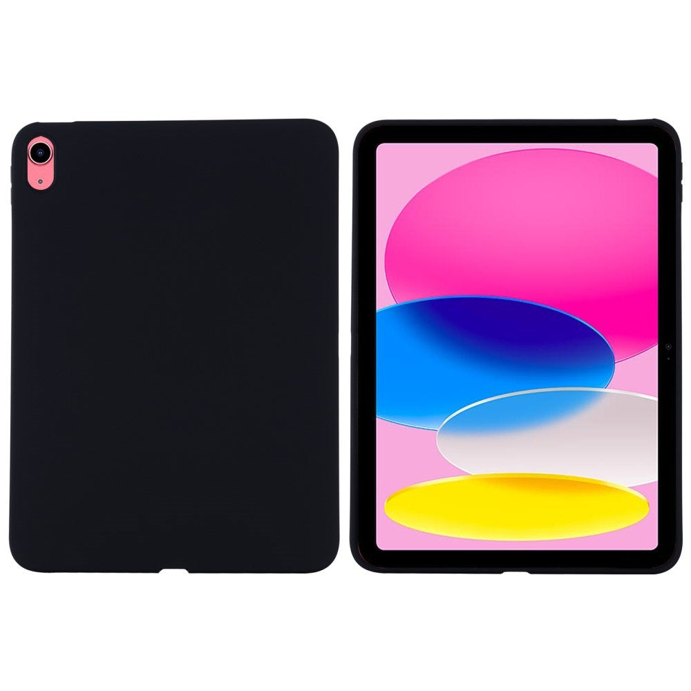 iPad 11" (2025) / iPad 10.9" (2024/2022) Liquid Silikone Shockproof Skal - Svart