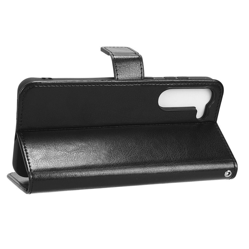 EIDERWOOD Samsung Galaxy S23+ (Plus) Konstläder Flip Fodral m. Korthållare & Ställfunktion - Svart