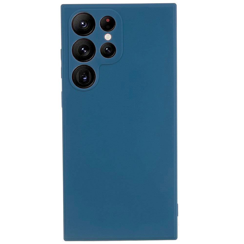 EIDERWOOD Samsung Galaxy S22 Ultra Fodrat Flexibelt Plast Skal - Blå