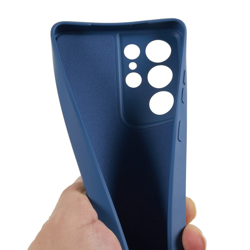 EIDERWOOD Samsung Galaxy S21 Ultra Fodrat Flexibelt Plast Skal - Blå