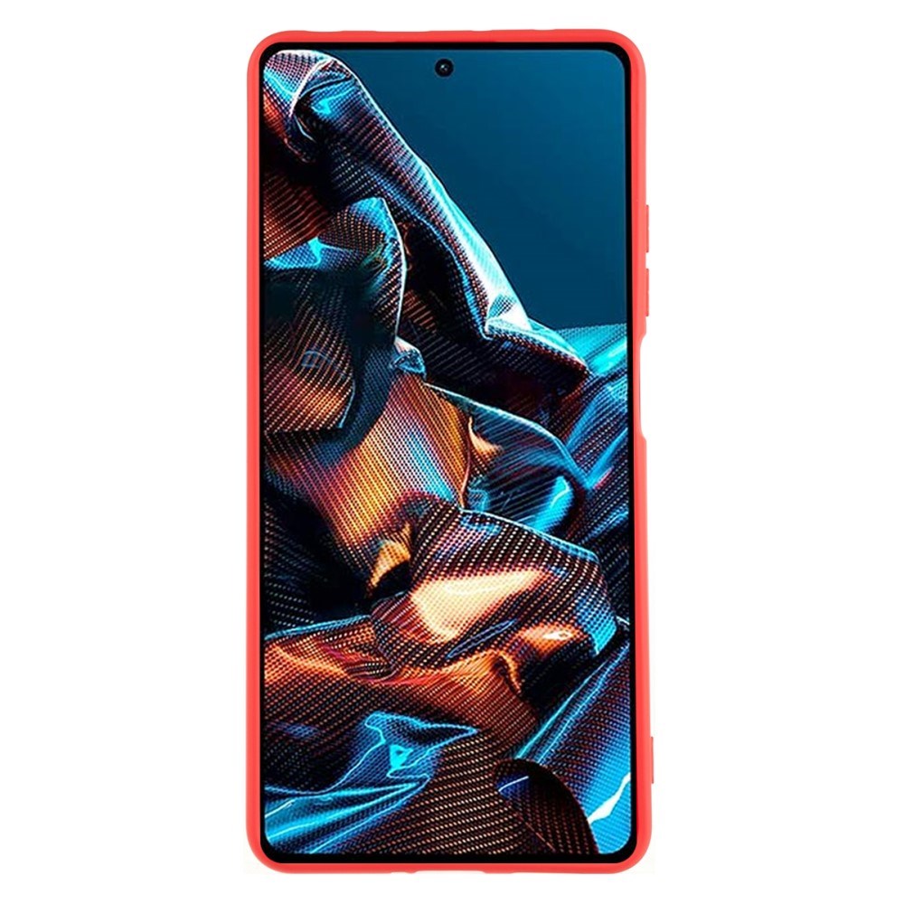 EIDERWOOD Xiaomi Poco X5 Pro (5G) Fodrat Flexibelt Plast Skal - Röd