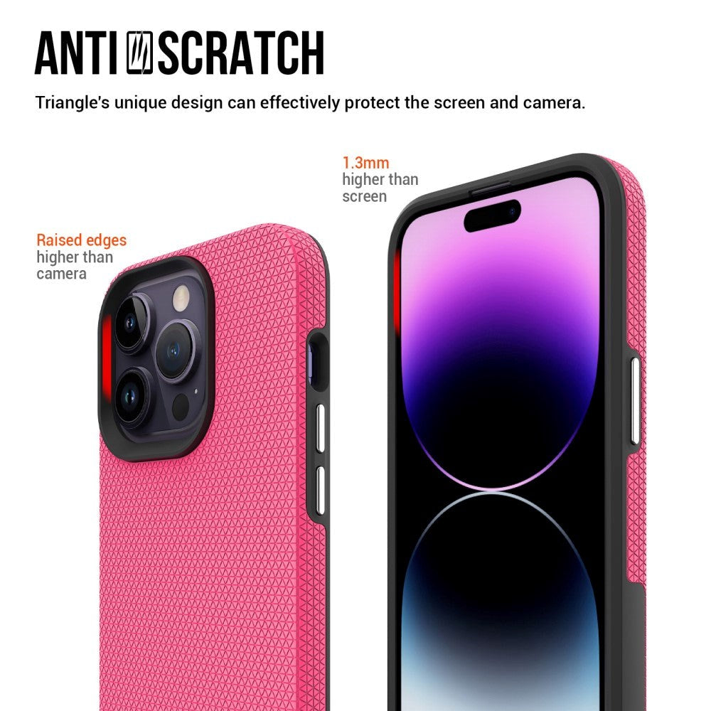 iPhone 15 Pro Max Hantverkare Plastskal - Pink