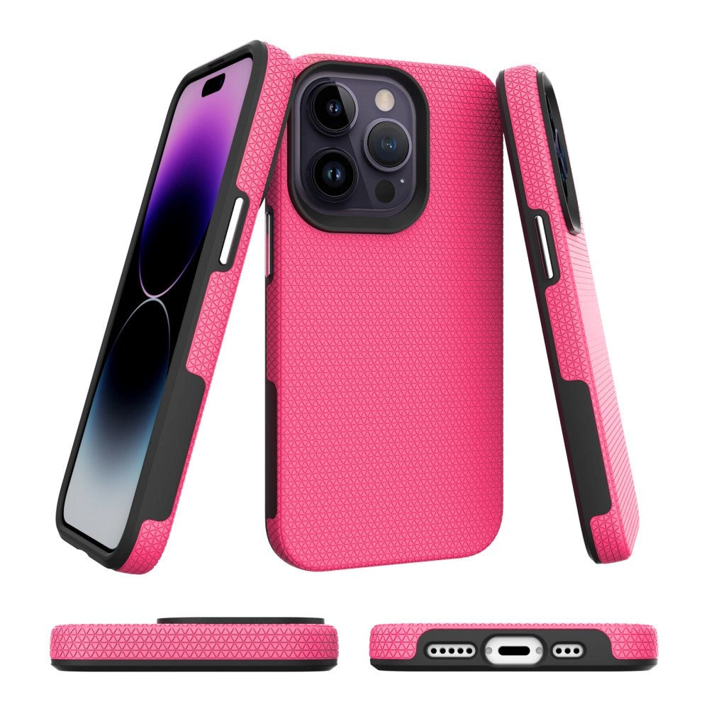 iPhone 15 Pro Max Hantverkare Plastskal - Pink