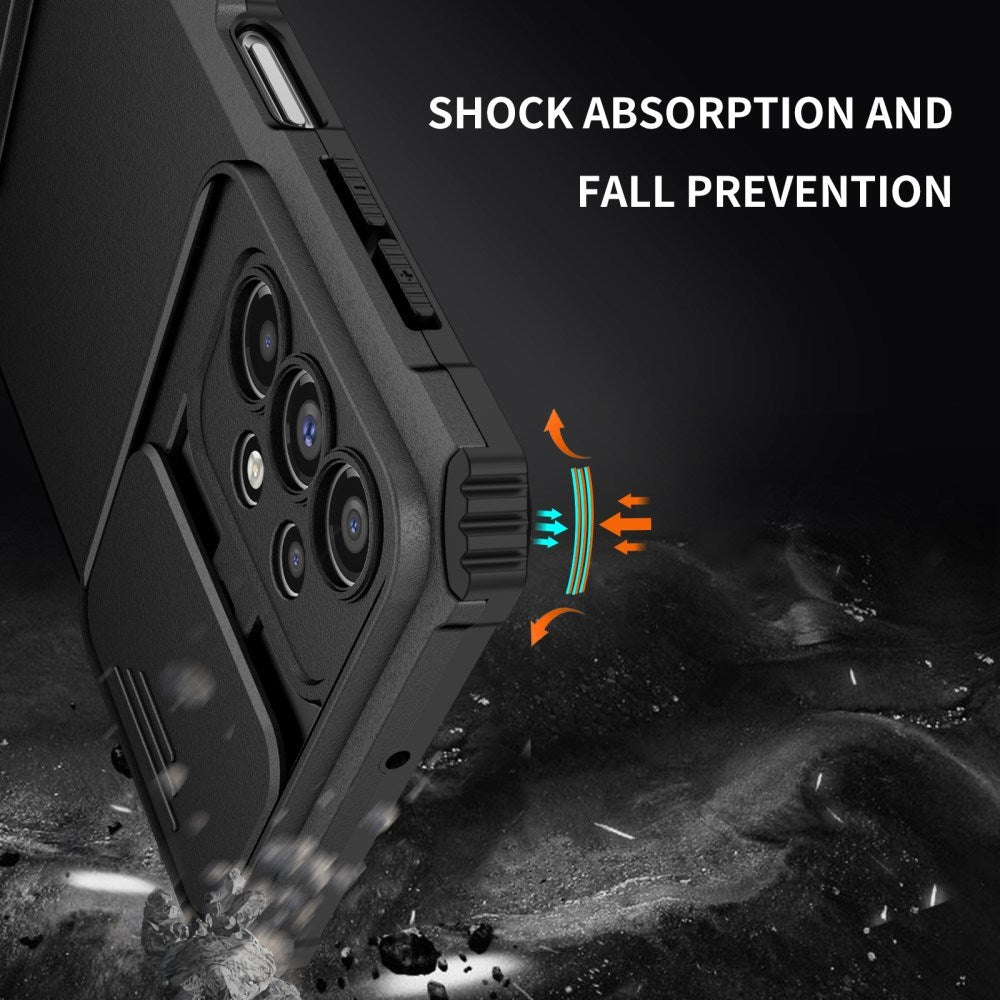 EIDERWOOD Samsung Galaxy A23 / A23 (5G) Hantverker Skal med Stativfunktion & Cam Slider - Svart