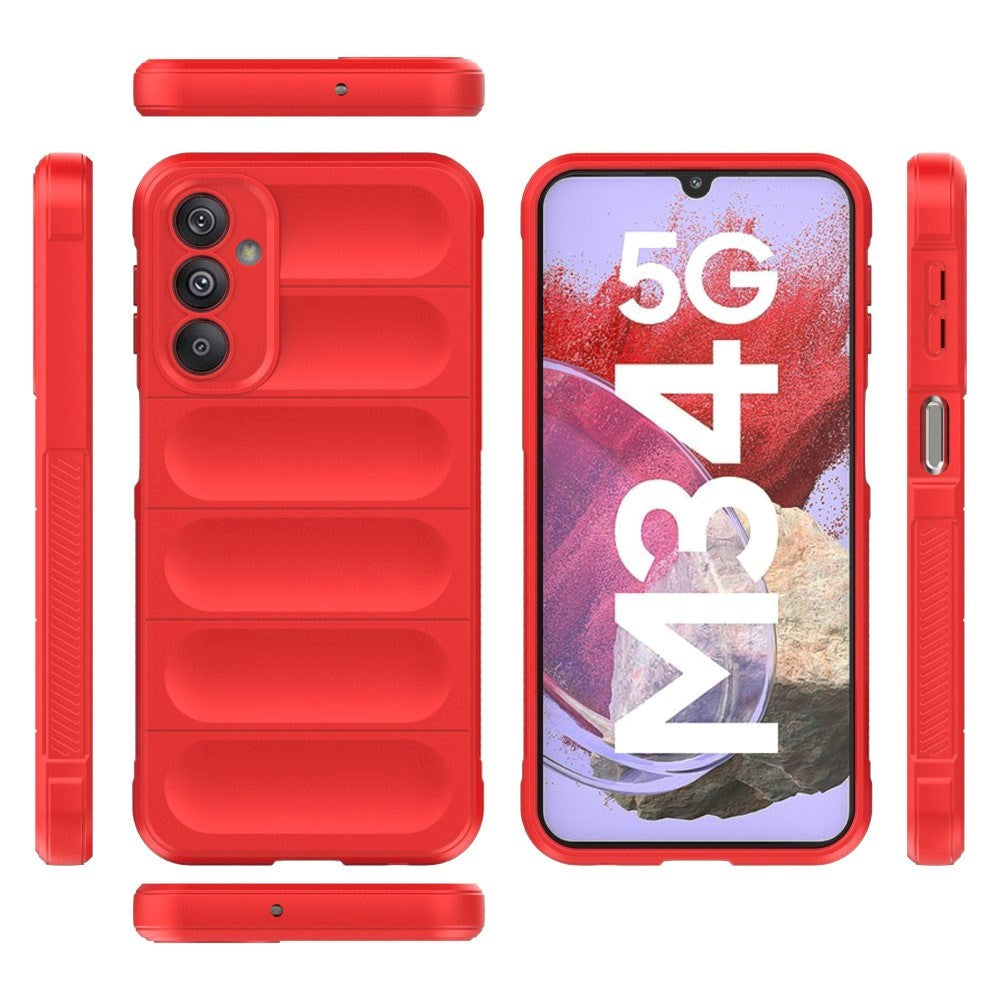 Samsung Galaxy M34 (5G) / F34 (5G) Flexibel Plast Skal - Röd
