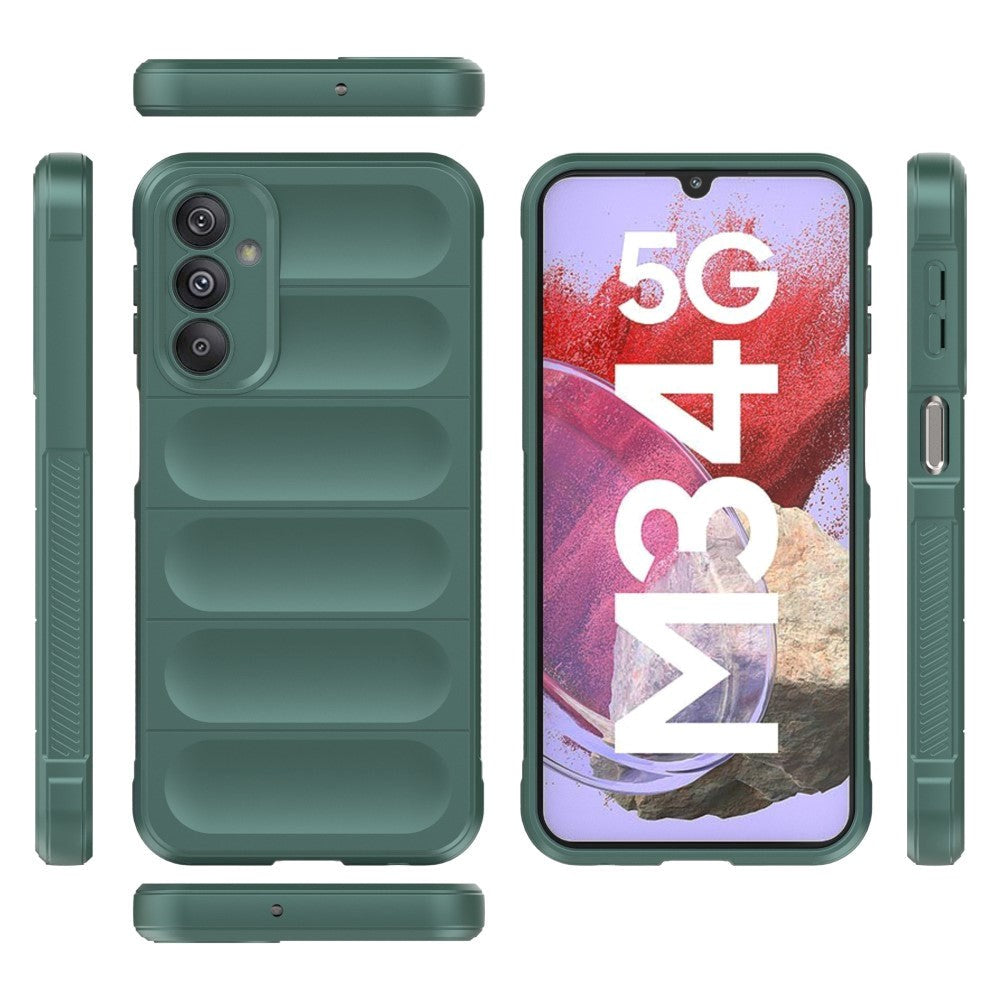 Samsung Galaxy M34 (5G) / F34 (5G) Flexibel Plast Skal - Mörkblå