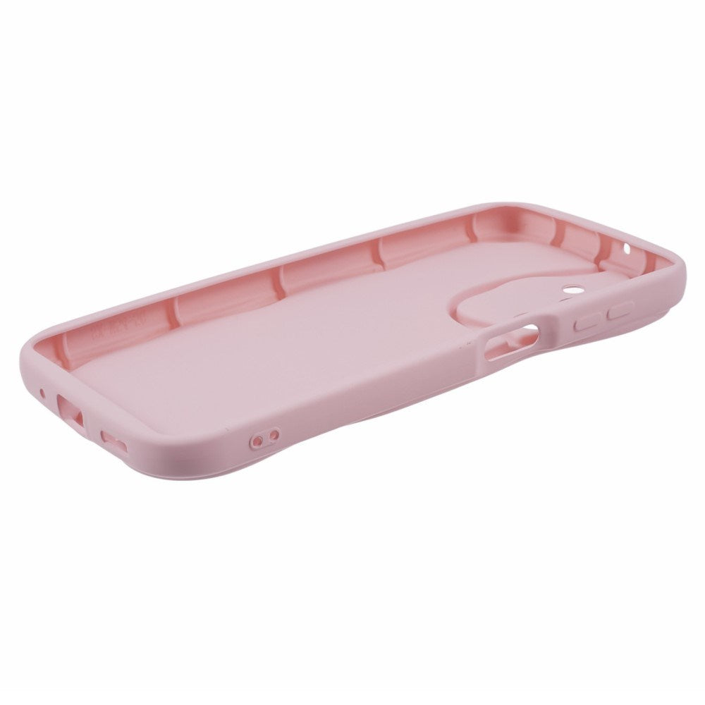 EIDERWOOD Samsung Galaxy S23 FE Flexibelt Plast Skal med Vågiga Kanter - Rosa