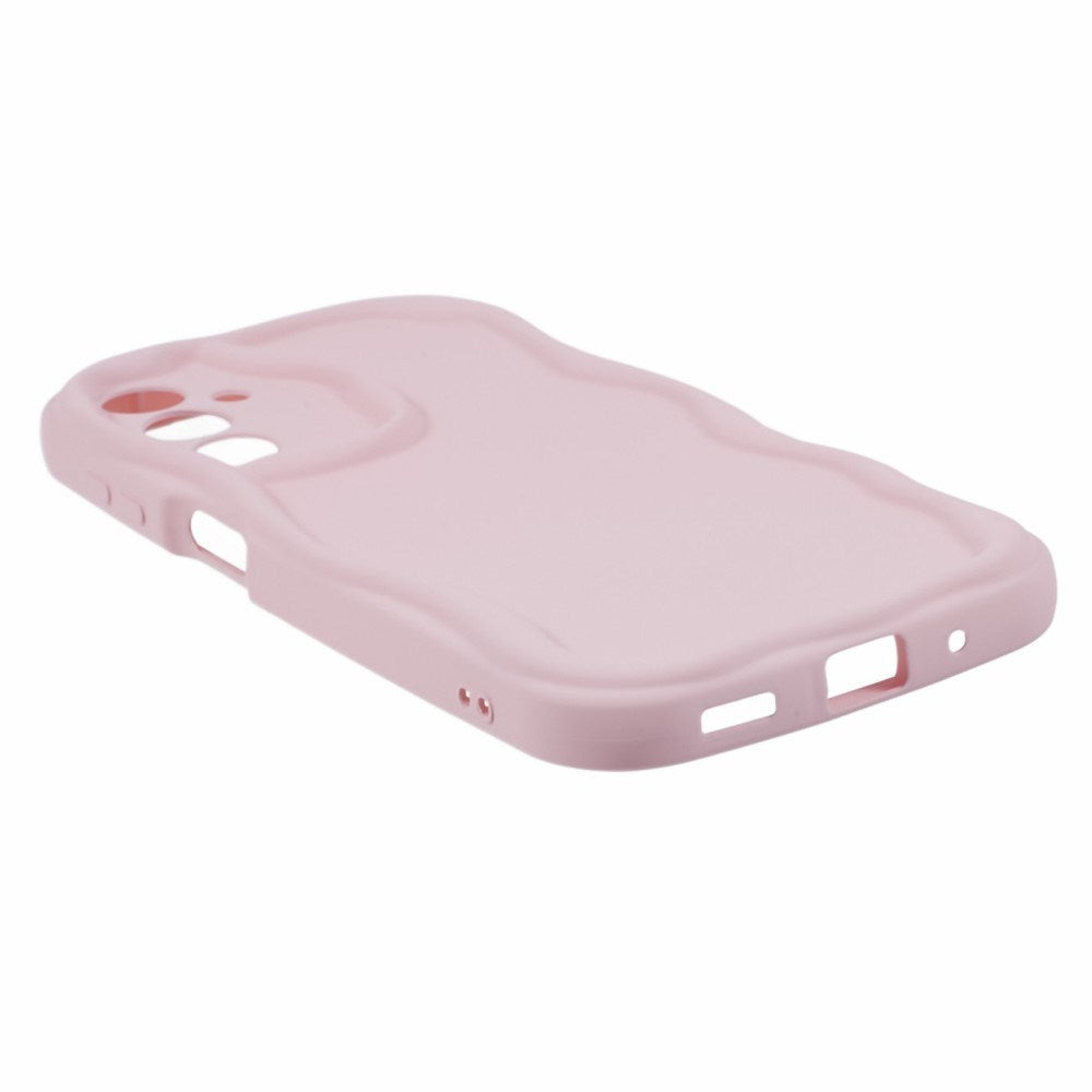 EIDERWOOD Samsung Galaxy S23 FE Flexibelt Plast Skal med Vågiga Kanter - Rosa