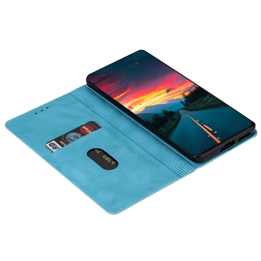 Samsung Galaxy A15 (5G) / A15 Läder Flip Fodral med Plånbok - Glitter - Blå