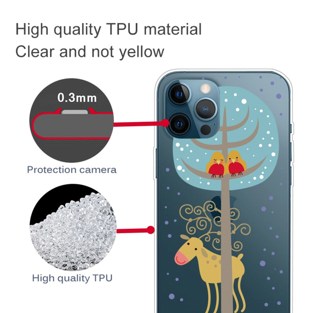 iPhone 15 Pro Max Flexibelt Plast Jule Skal - Ren