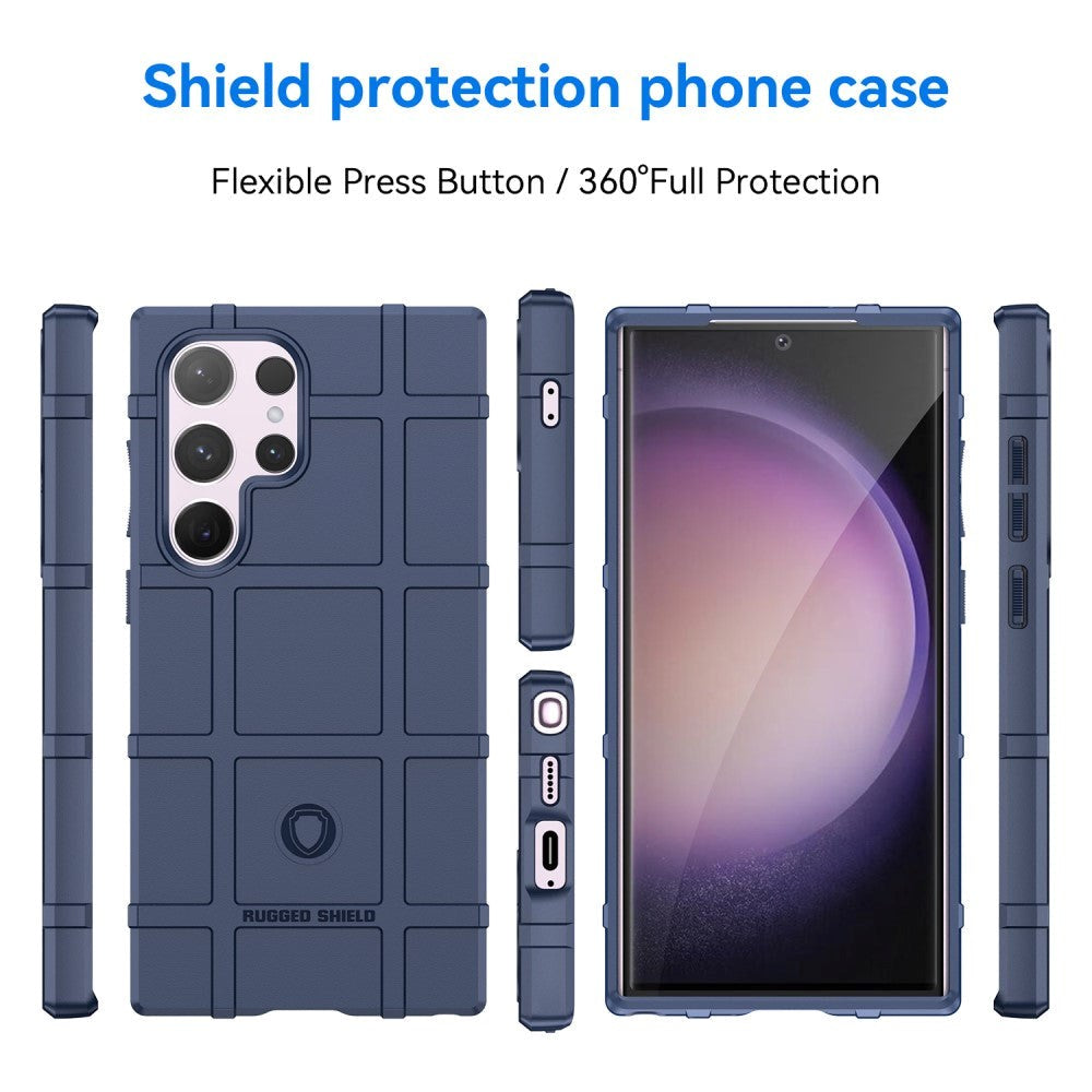 Samsung Galaxy S24 Ultra Rugged Shield Series Tåligt Skal - Blå
