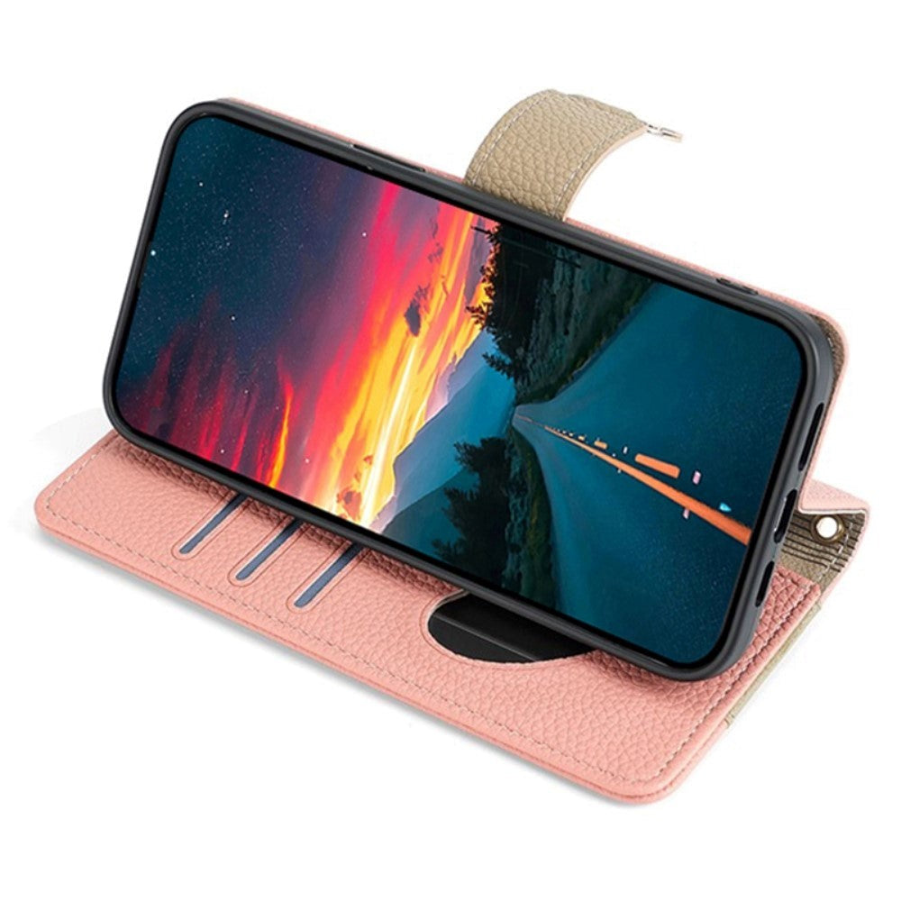 iPhone SE (2022 / 2020) / 8 / 7 Läder 2-i-1 Flip-Fodral med Plånbok & Crossbody-Väska funktion - Rosa