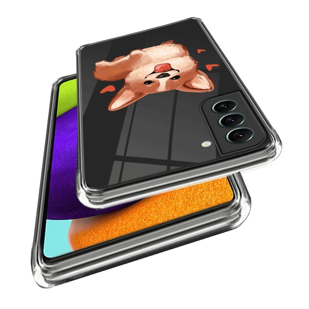 Samsung Galaxy S24+ (Plus) Flexibelt Plast Skal med Motiv - Corgi