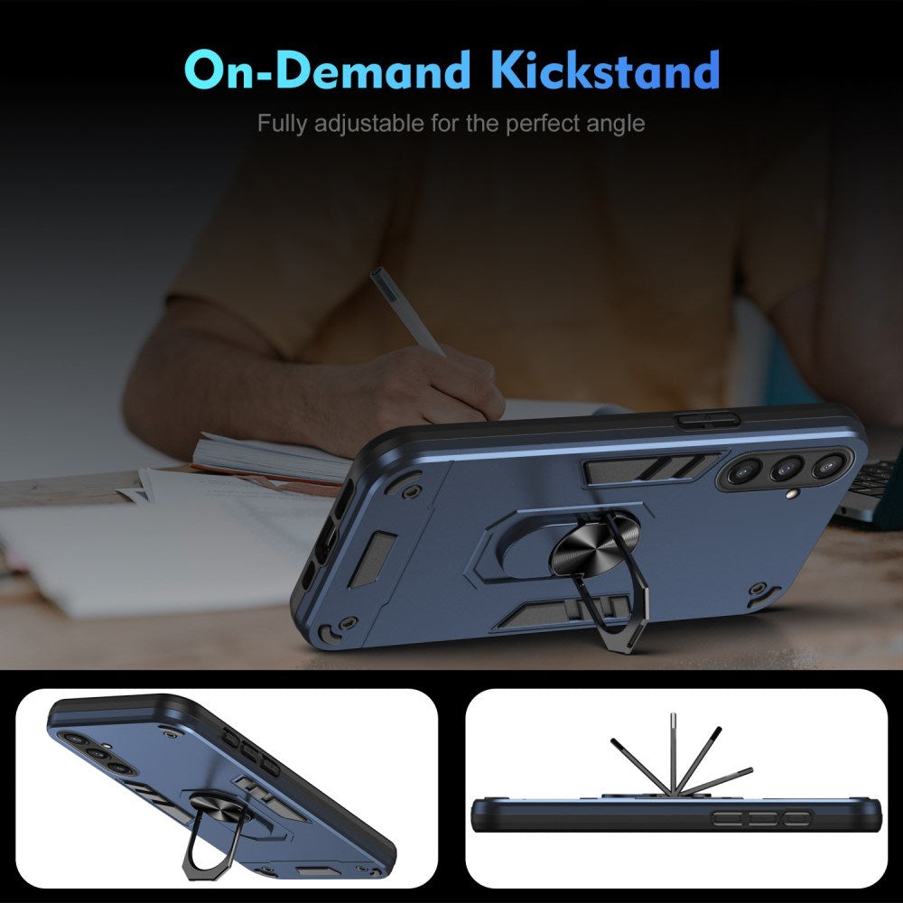 EIDERWOOD Samsung Galaxy S23 FE Tåligt Skal med Kickstand - Blå
