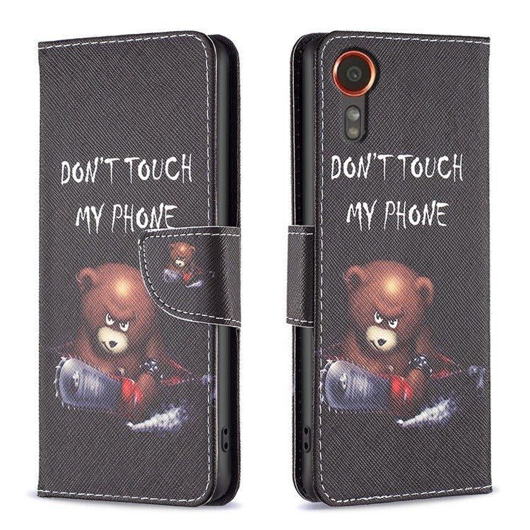EIDERWOOD Samsung Galaxy Xcover 7 Fodral med 2 Korthållare - "Don't Touch My Phone" Björn