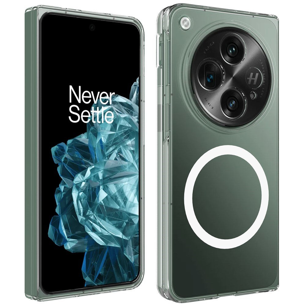 EIDERWOOD OnePlus Open Hård Plast Skal - MagSafe Kompatibel - Genomskinlig
